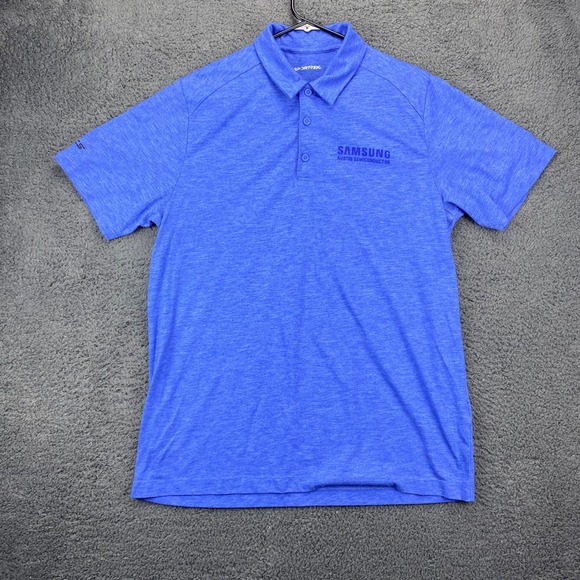 Sport-Tek Polo Shirt Samsung Austin‎ Semiconductor Mens Blue L - Picture 1 of 11
